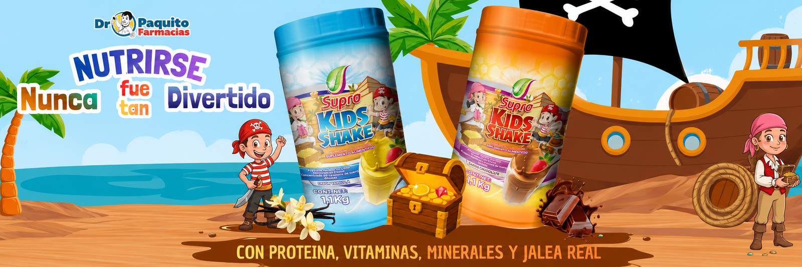 Kids Shake: delicioso suplemento nutricional para niños.