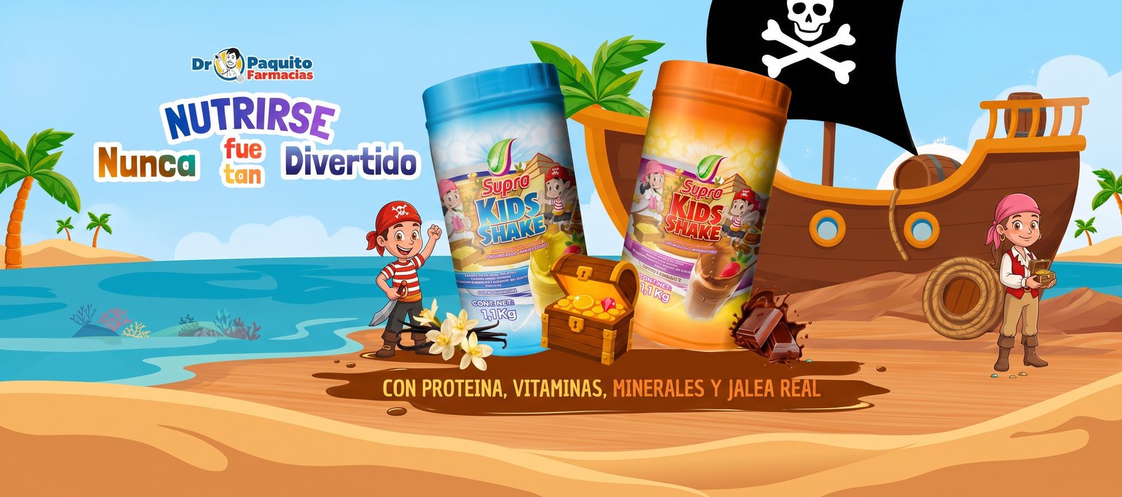 Kids Shake: delicioso suplemento nutricional para niños.